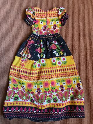 Vestido Nancy De Largo Flores