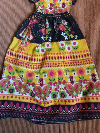 Vestido Nancy De Largo Flores