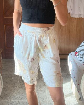 Shorts H&M Estampado Flores