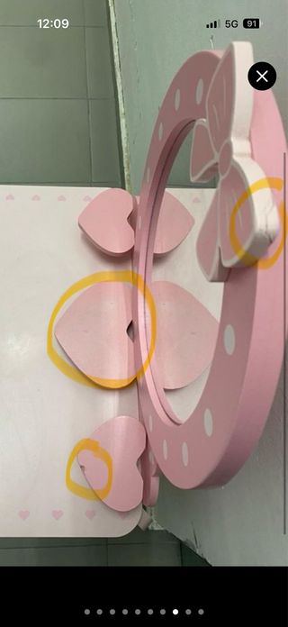 Tocador de madera para niña