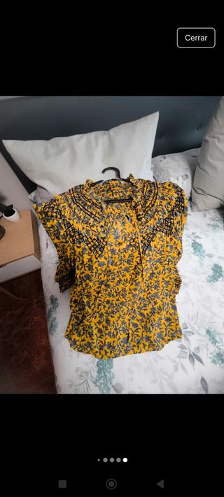 Conjunto Zara Boho Amarillo Estampado