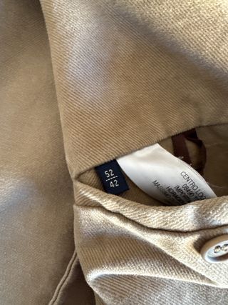 Americana Massimo Dutti Marrón Talla 52 Algodón