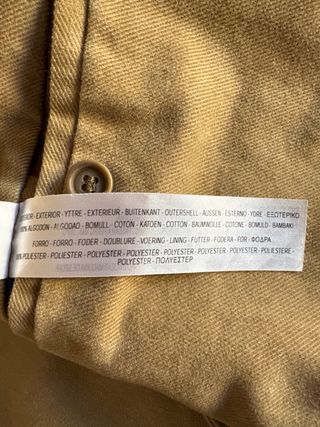 Americana Massimo Dutti Marrón Talla 52 Algodón
