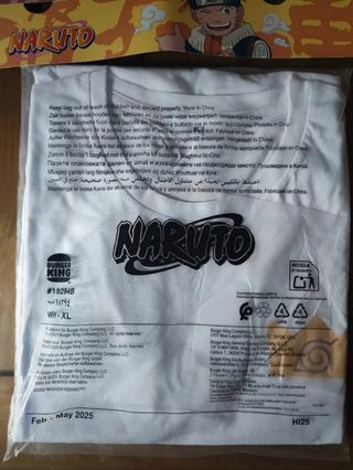 Camiseta Naruto Burger King Blanca