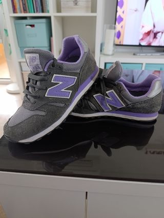 New Balance 373 Talla 36 Gris/Morado