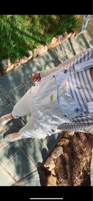 Peto vaquero blanco