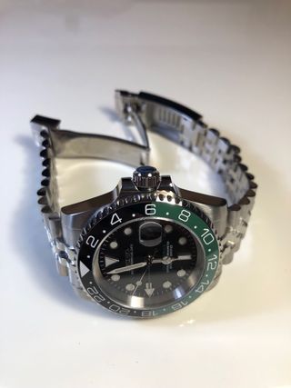 Seiko Mod - Reloj GMT “Sprite” Verde/Negro