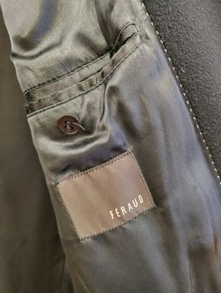 Abrigo hombre Féraud de lana negro talla L