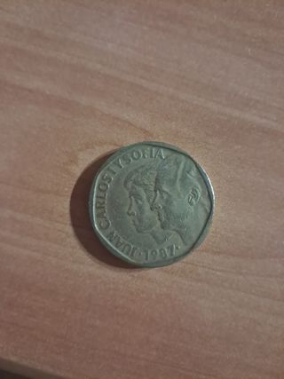 Moneda Carlos y Sofía 1987