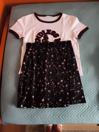 Conjunto Falda y Camiseta Chica
