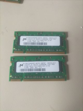 Memoria RAM Micron 512MB DDR2 667MHz