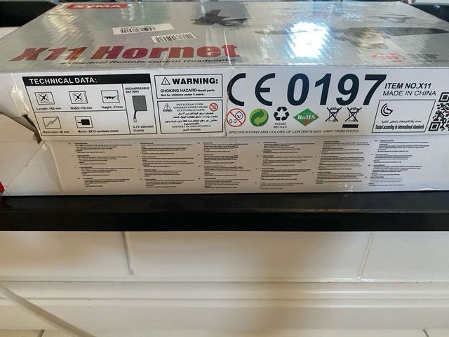 Mini Drone Syma X11 Hornet Cuadricóptero Rojo