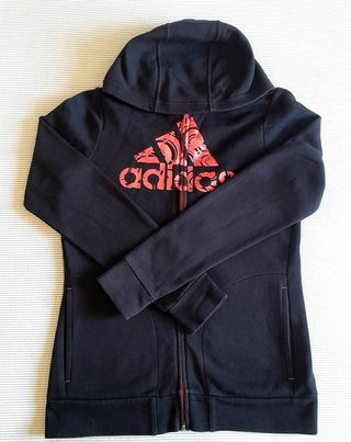 Sudadera Adidas con capucha y cremallera