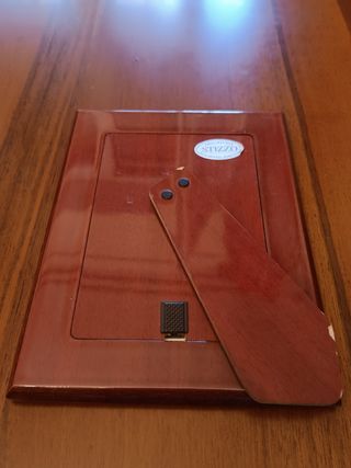 Cornice Valenti & co in argento e legno comunione