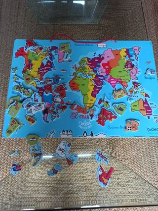 Juego Mapamundi Imantado Vilac