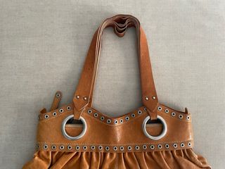 Bolso de cuero marrón mujer