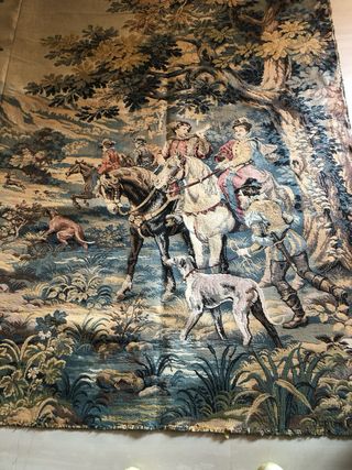 Tapiz C. Detti Siglo XIX de gran dimensión