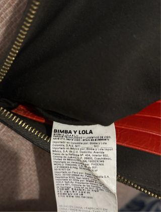 Bolso piel Bimba y Lola Negro