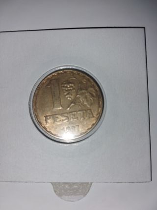 Moneda 1 Peseta 1937 República Española MBC