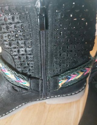 Botines Mustang Boho Negros