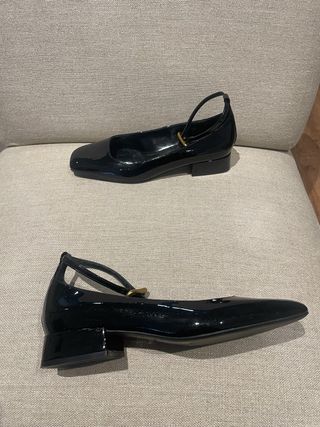 Zapatos Massimo Dutti Negros Charol