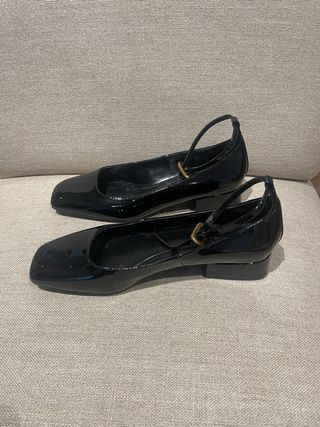 Zapatos Massimo Dutti Negros Charol