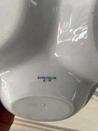 Sargadelos Plato decorativo azul y blanco