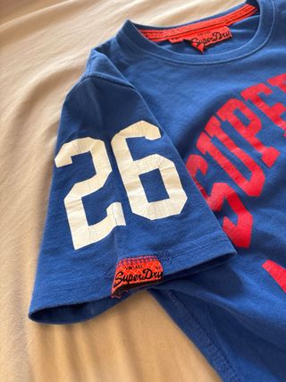 T-shirt Superdry  vintage Blu/Rosso Taglia M