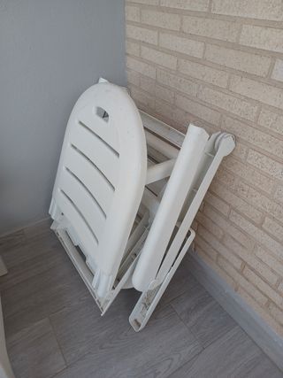 Hamaca plegable blanca
