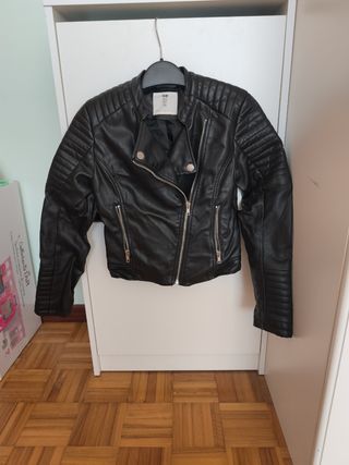 Cazadora cuero H&M niñ@