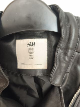 Cazadora cuero H&M niñ@