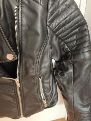 Cazadora cuero H&M niñ@