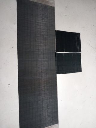 Camino de mesa bambú negro + 2 salvamanteles