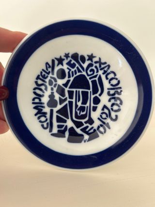 Sargadelos Plato decorativo azul y blanco