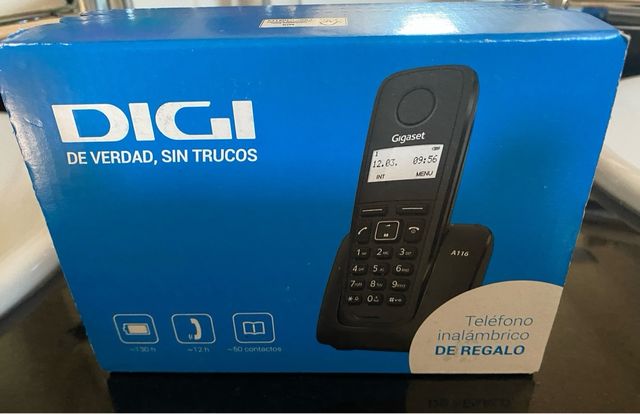 Teléfono fijo Gigaset Negro - Nuevo.Caja sin abrir