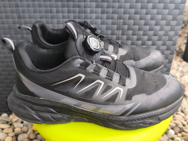 Zapatos de trabajo hombre negros, punta acero