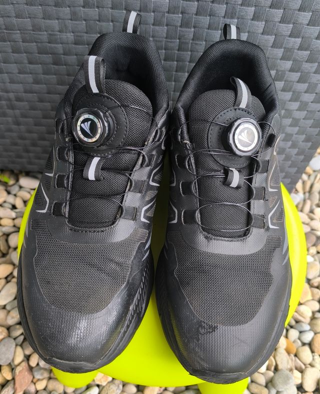 Zapatos de trabajo hombre negros, punta acero