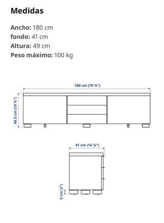 Mueble BESTA para TV