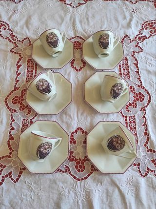 6 Tazzine Caffè Limoges 1925