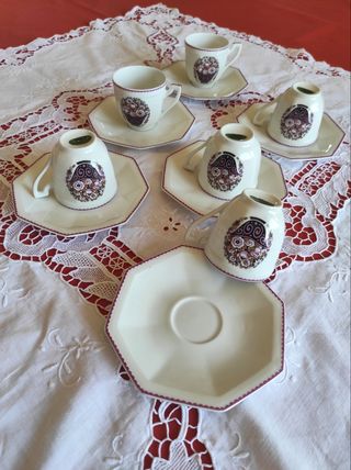 6 Tazzine Caffè Limoges 1925