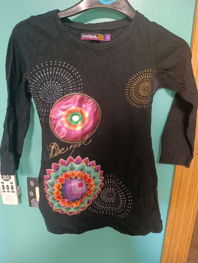 Camiseta Desigual Negra Talla 4