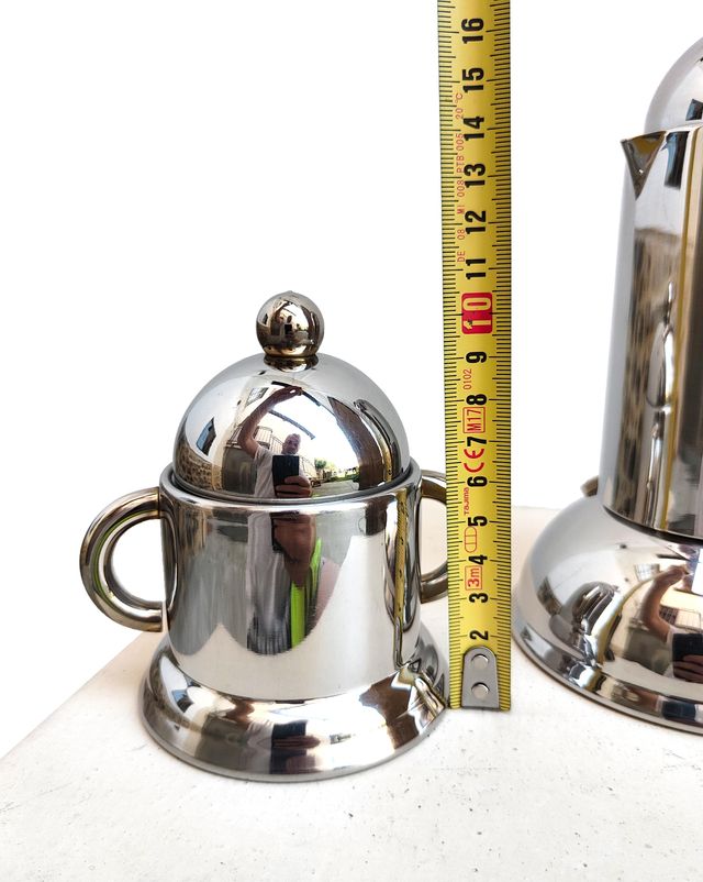 Prandelli Inoxpran Caffettiera Moka Zuccheriera