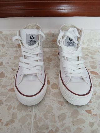 Zapatillas Victoria Talla 35 Blancas