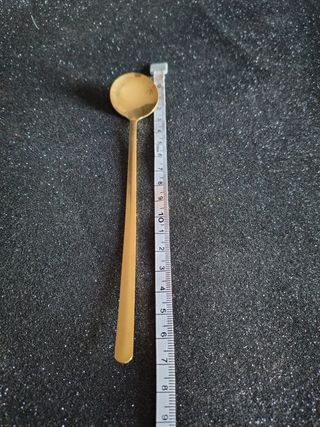 Set 4 cucchiaini manico lungo oro