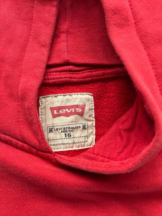 Sudadera Levi's Roja Talla 16 Años