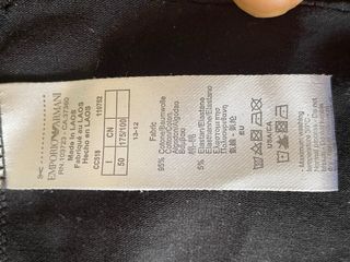 T-shirt Emporio Armani nera