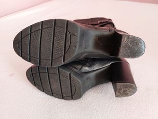 Botas altas de piel Fosco negras