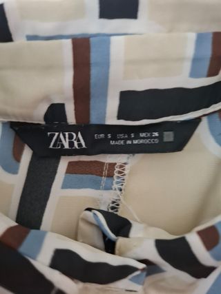Blusa Zara Mujer Multicolor