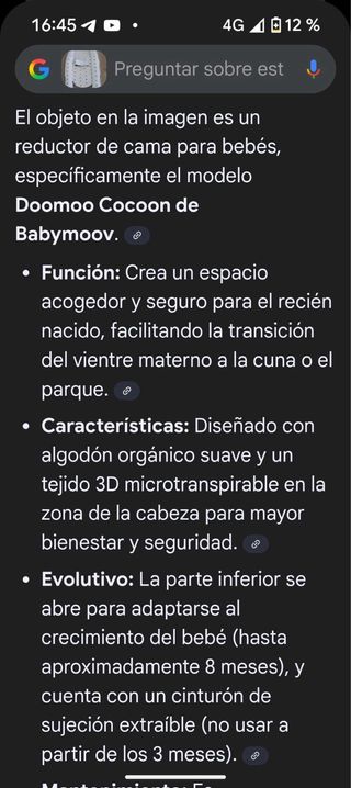 Cojin Reductor de Cama Bebé Gris Triángulos