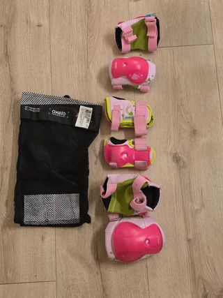 Protecciones Oxelo para niña (codo, rodilla, muñec